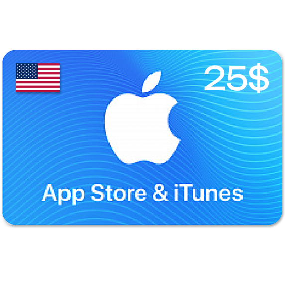 Подарочная карта Apple на 25$